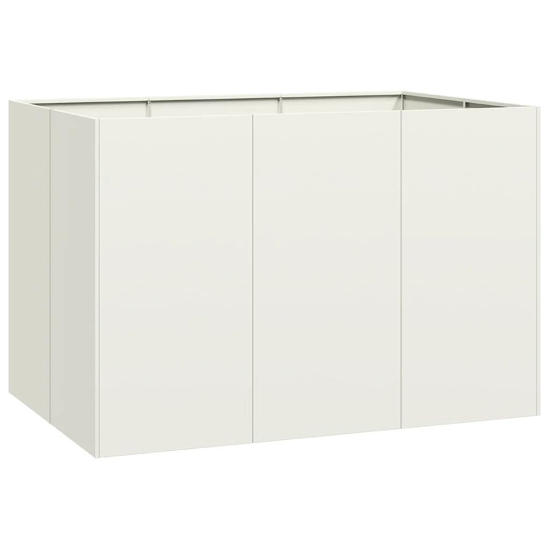 Metal Planter Box, 31.50" H x 47.24" W x 31.50" D, White
