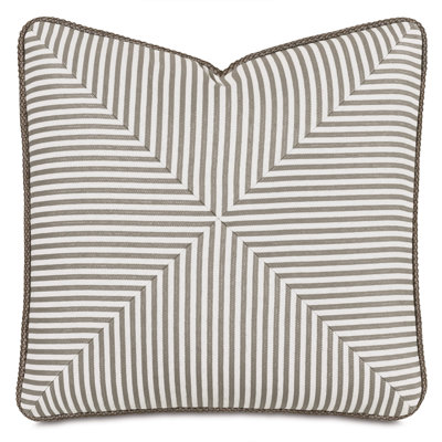Ahoy Striped Outdoor Throw Pillow