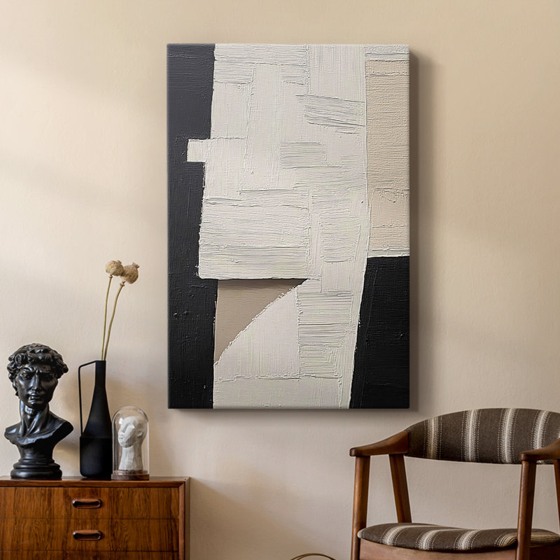 Série ABSTRACT DCLI - Toile tendue avec châssis Premium - Prêt à être accroché, H 27 po x l 18 po
