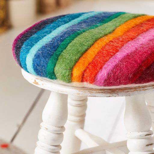 Adoraim Multi Colour Round Cushion Pad
