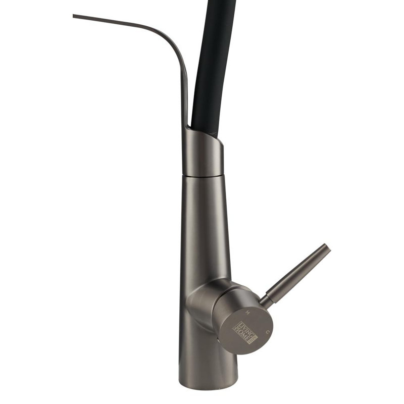 Belfry Kitchen Hyuk Kitchen Faucet, Gray