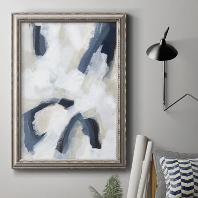 Indigo Imprint II - reproduction d'art sur toile encadrée