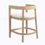 Tabouret de comptoir en hévéa (ensemble de 2)-421875083