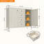 Storage Sideboard Buffet Cabinet with 4 Drawers and 2 Doors