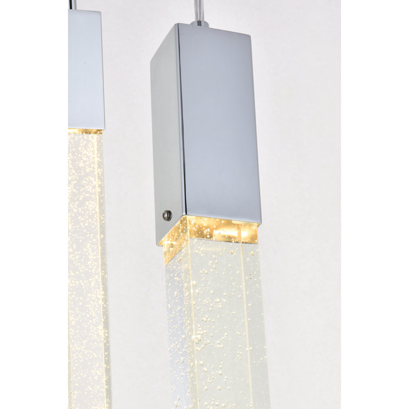 Aliha 8 - Light Kitchen Island Pendant, Chrome