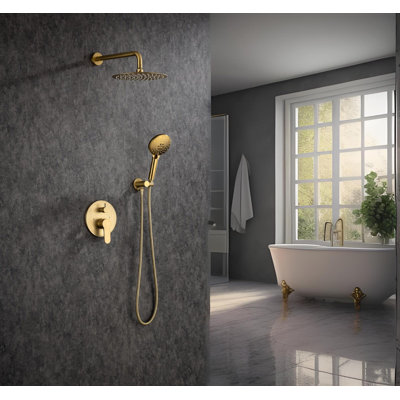 Système de douche complet avec valve brute