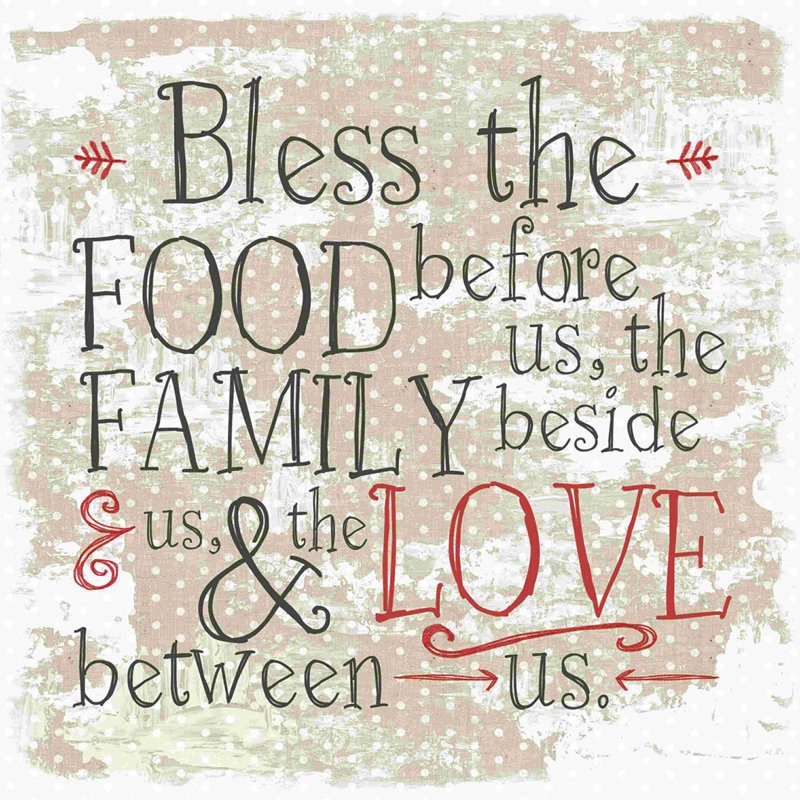 " Bless Dis Food ", 36" H x 36" W