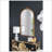 Hand Carved Rose Antique Mirror Frame, Wood Arch Mirror Wall Decor For Living Room, Bathroom, Entryway-1497716895