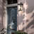 18 Inch Large Outdoor Wall Light With Seeded Glass