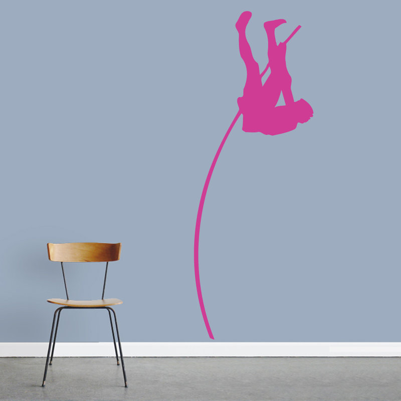 Adhésif décoratif poteau perchoir, Rose vif