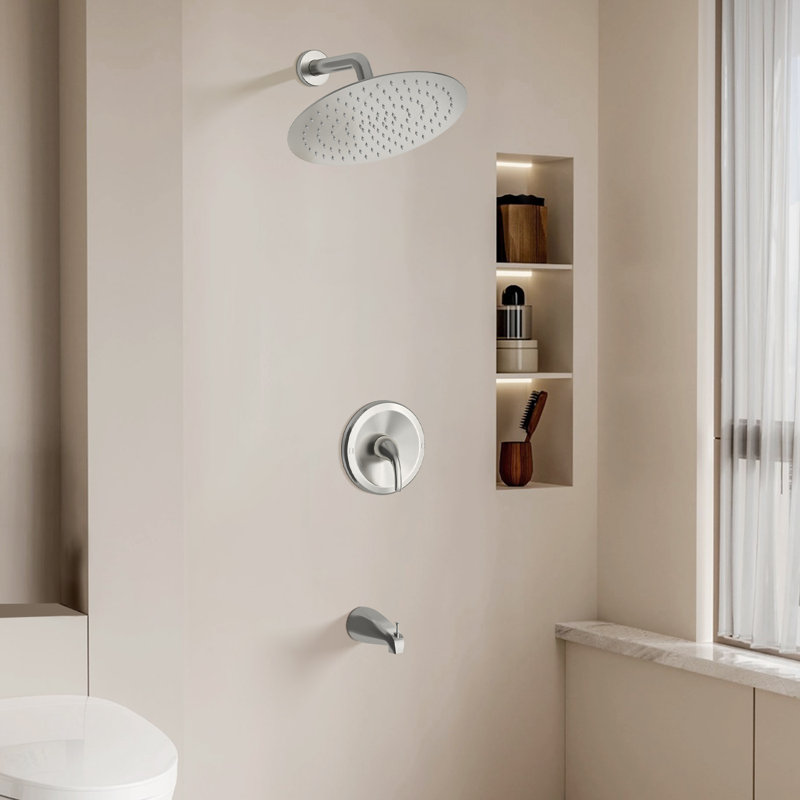 High-Pressure Rainfall Shower System, Tub Faucet Set
