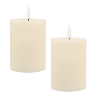 FIA Wick Ivory Pillar Candle