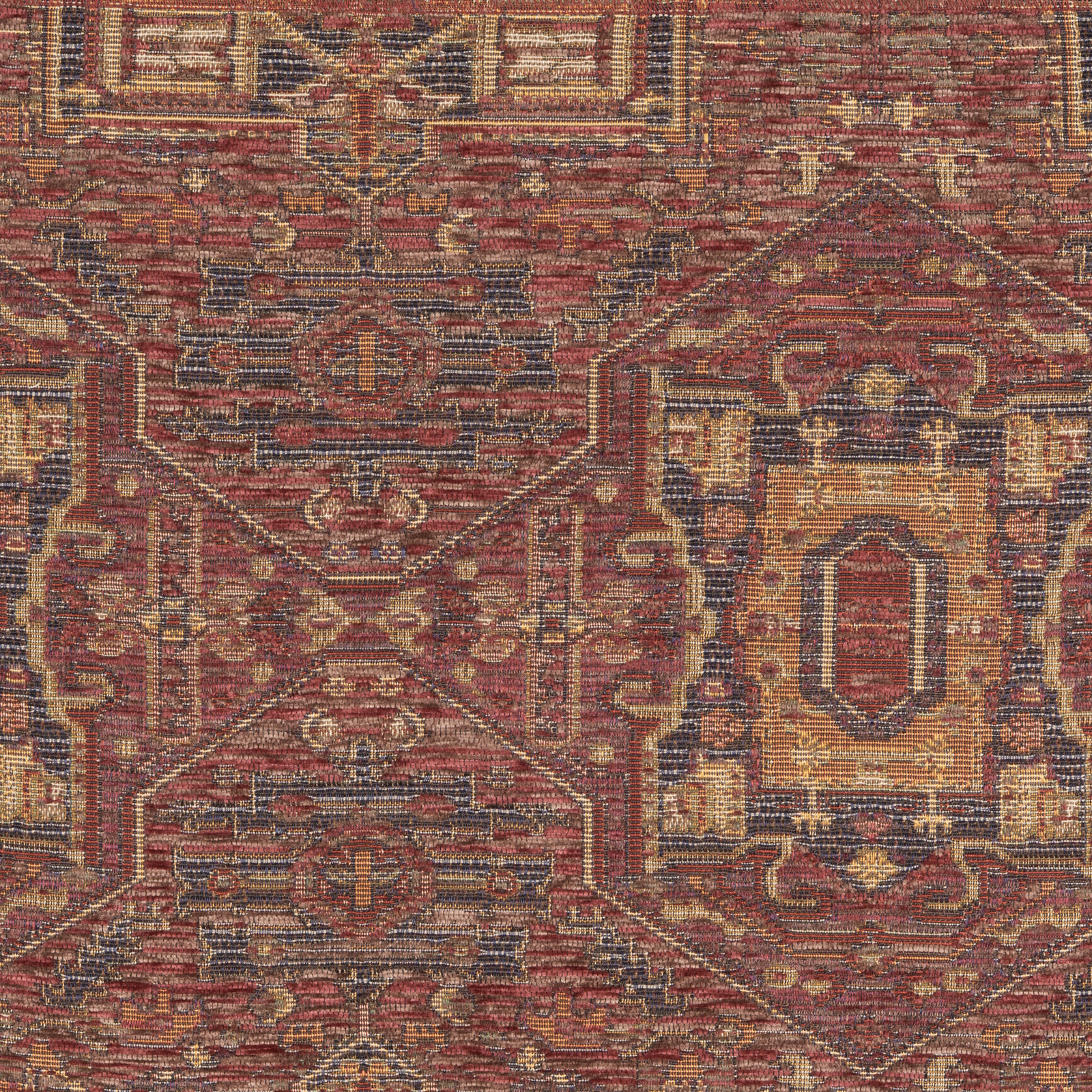 Olcott Throw Pillow, Polyester, Zapatta Crimson, Square 22"