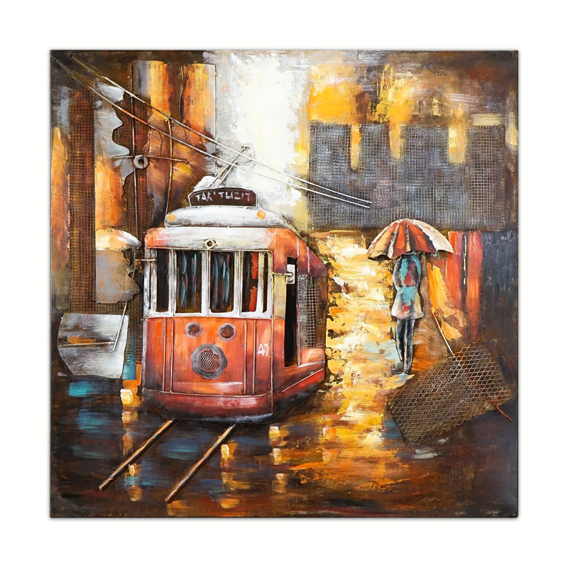 Industrial Transportation Wall Decor on Metal