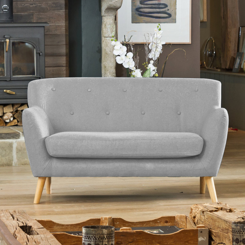 Trinity 2 Seater Loveseat, Light Grey