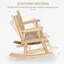 Chaise berçante en bois pour 2 personnes