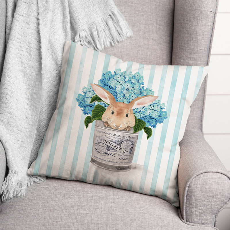 Coussin Hippity Hoppity, 18 po x 18 po