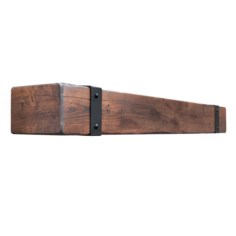 Manteau de cheminée Canyon, 60", Bois brun