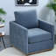 Fauteuil pivotant à 360°, chenille bleue, fauteuil d'appoint moderne pour la maison