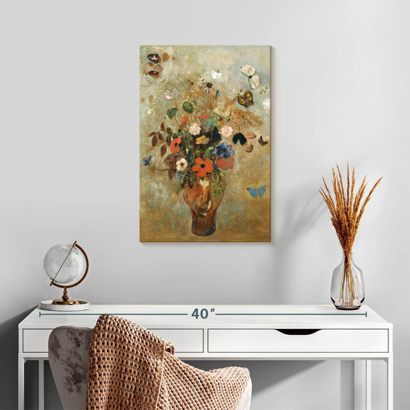 Harnek Nature morte aux fleurs 1905, H 24 po x l 16 po