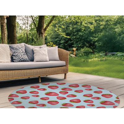 Tapis d'extérieur Summer Strawberries