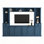 Meuble audio-vidéo minimaliste avec pont pour téléviseurs de 75 po ou moins Minimalist