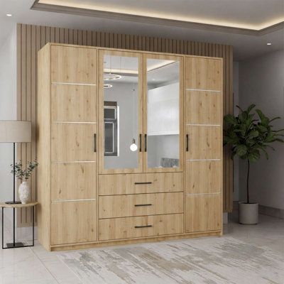4 Door Manufactured Wood Wardrobe