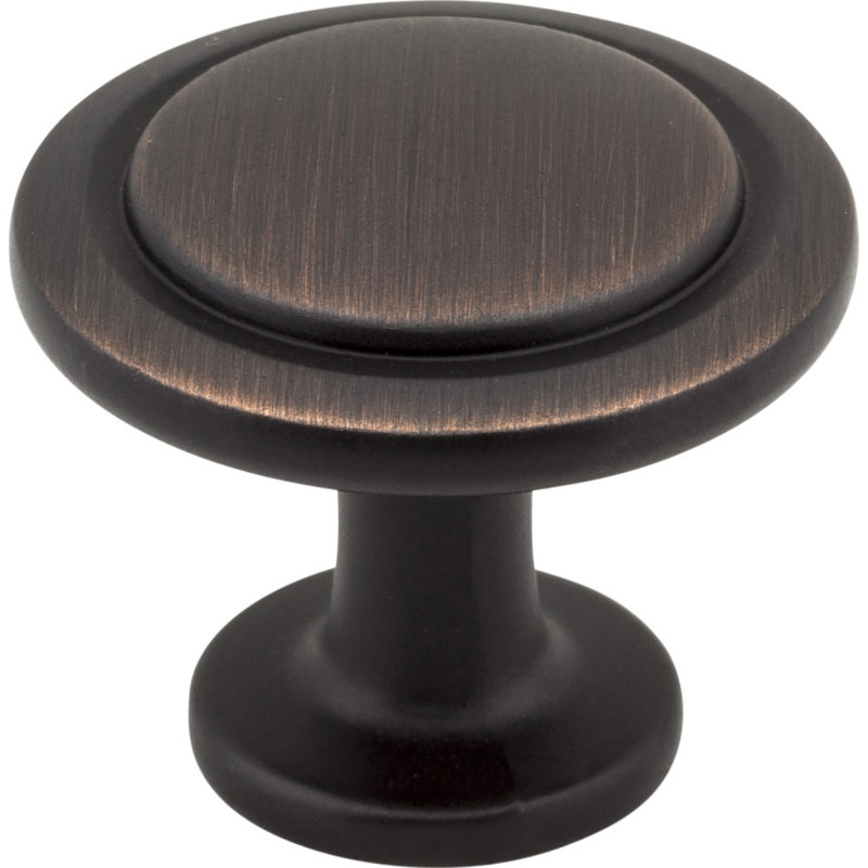 Gatsby 1 1/4" Diameter Mushroom Knob, Brushed Oil Rubbed Bronze