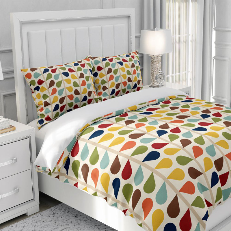 Ensemble de housse de couette , Housse de couette grand et 2 taies décoratives