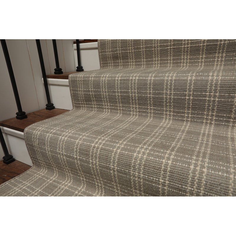 Tapis en laine fait à la main sur mesure, Tapis de couloir 2 pi 7 po x 19 pi