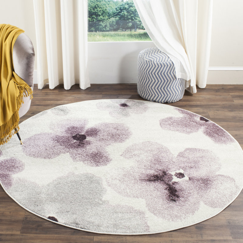 Adirondack Performance Floral Rug, Round 6'