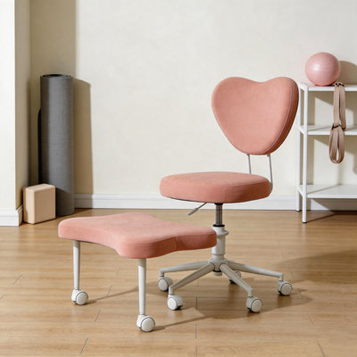 Ce fauteuil de méditation est un fauteuil ergonomique à pieds croisés avec soutien lombaire et un coussin de siège réglable en hauteur, idéal pour les personnes qui font un travail de bureau à haute intensité. Rose