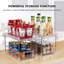 2-Pack Clear 2-Tier Under Sink Pull-Out Organizer, Plastic Drawers For Bathroom And Kitchen Storage