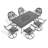 Cast Aluminum Patio Furniture-350797044
