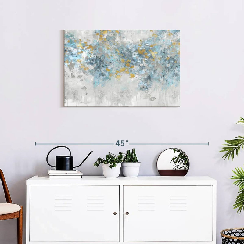 Avery Charmed Aqua, 20" H x 30" W
