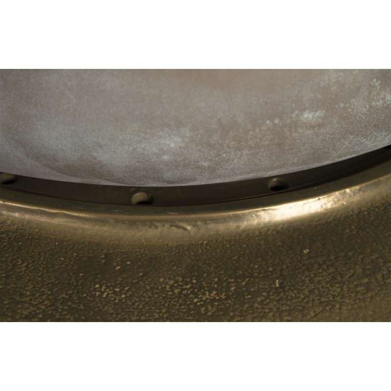 Heian Fountain, LG, Bronze Top, Brase Base, 22'' H X 32'' W X 32'' D, Bronze, Brass