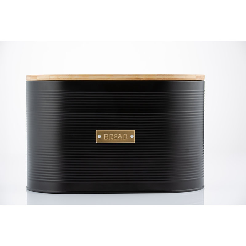 Otto Bread Bin, Satin Black