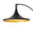 Lodi 1-Light Arc Floor Lamp - Matte Black, Walnut, Gold Leaf, Marble Base, Dimmer Switch