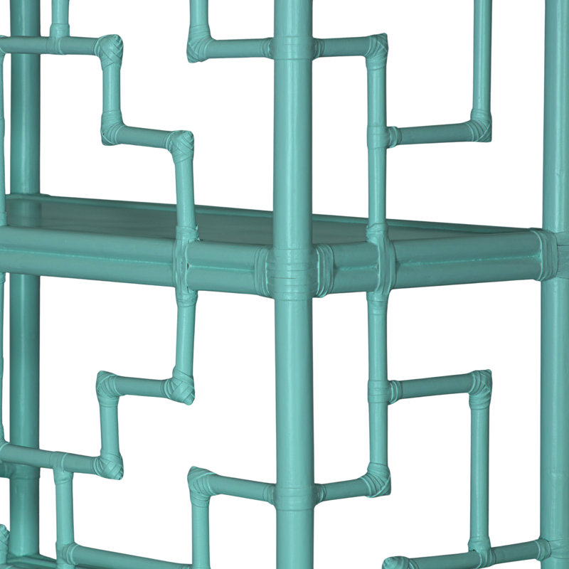 Bibliothèque Tibet H 72 "x l 36", Turquoise