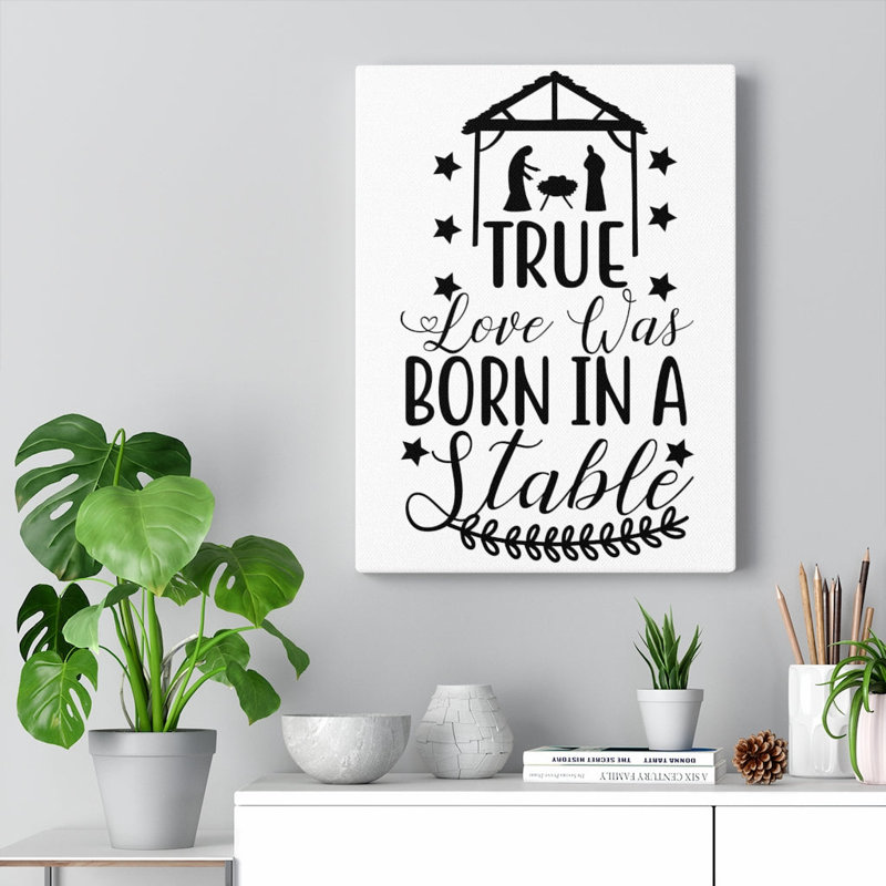 Love Was Born - Wrapped Canvas Print, 61cm H x 46cm W