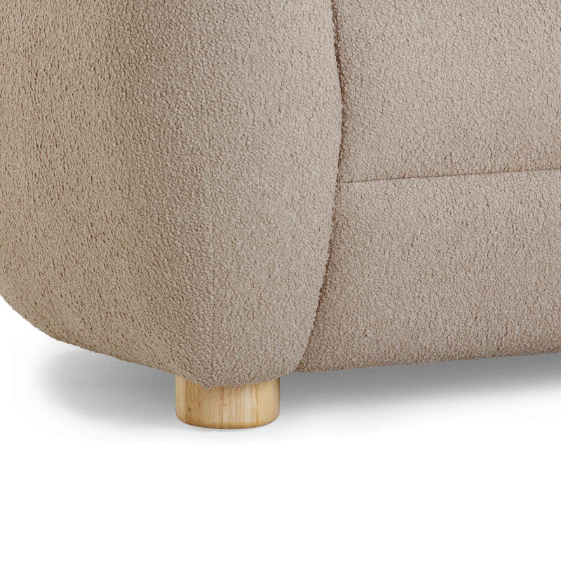 Tov Furniture Judy Light Brown Boucle Sofa, Light Brown