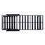 Structure de chaise longue en fer noir avec accoudoirs en corde et inclinaison à 5 positions