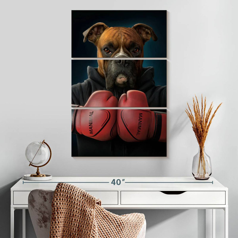 Brampt Boxer Dog, H 32 po x l 20 po