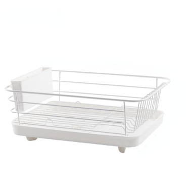 Sterilite 2-piece Large Sink Set Dish Rack Drainer, White 18 3/4 L x 13  3/4 W x 5 1/2 H