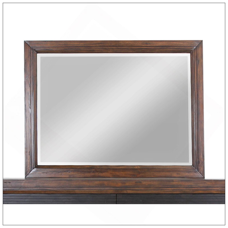 Miroir de paysage avec finition rustique Buckeye, aucun assemblage requis, parfait pour les intérieurs modernes et rustiques