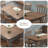 Modern Nut-Brown Rectangular Solid Wood Dining Table-686774527