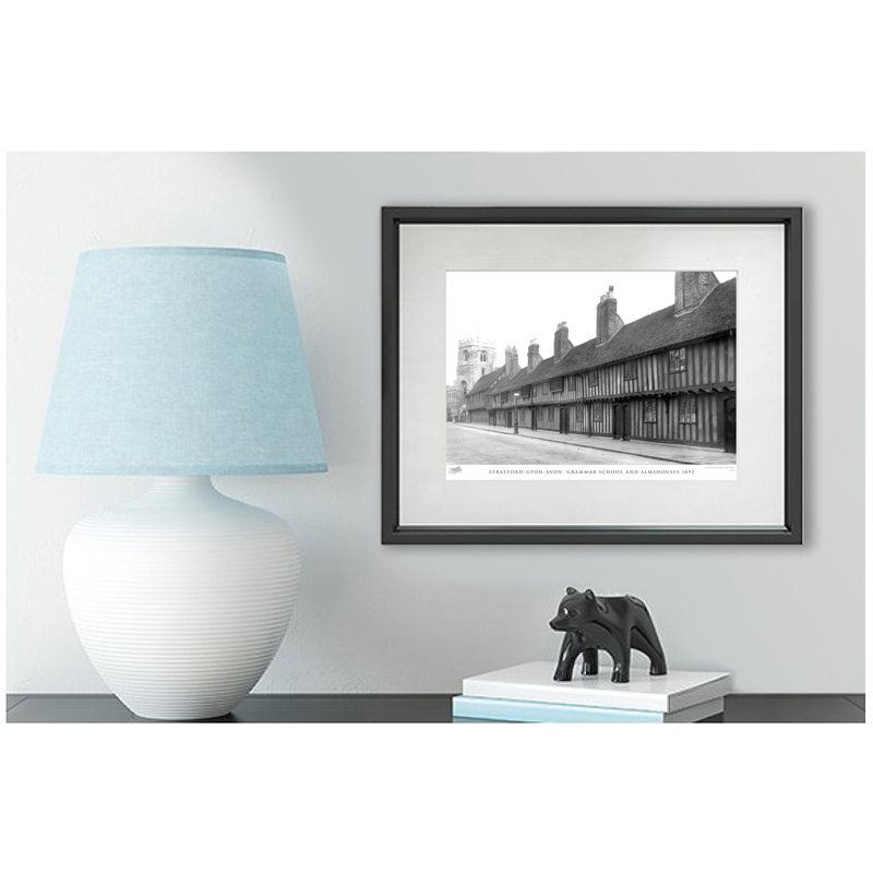 Stratford-upon-Avon, Grammar School And Almshouses 1892 by Francis Frith - Single Picture Frame Print