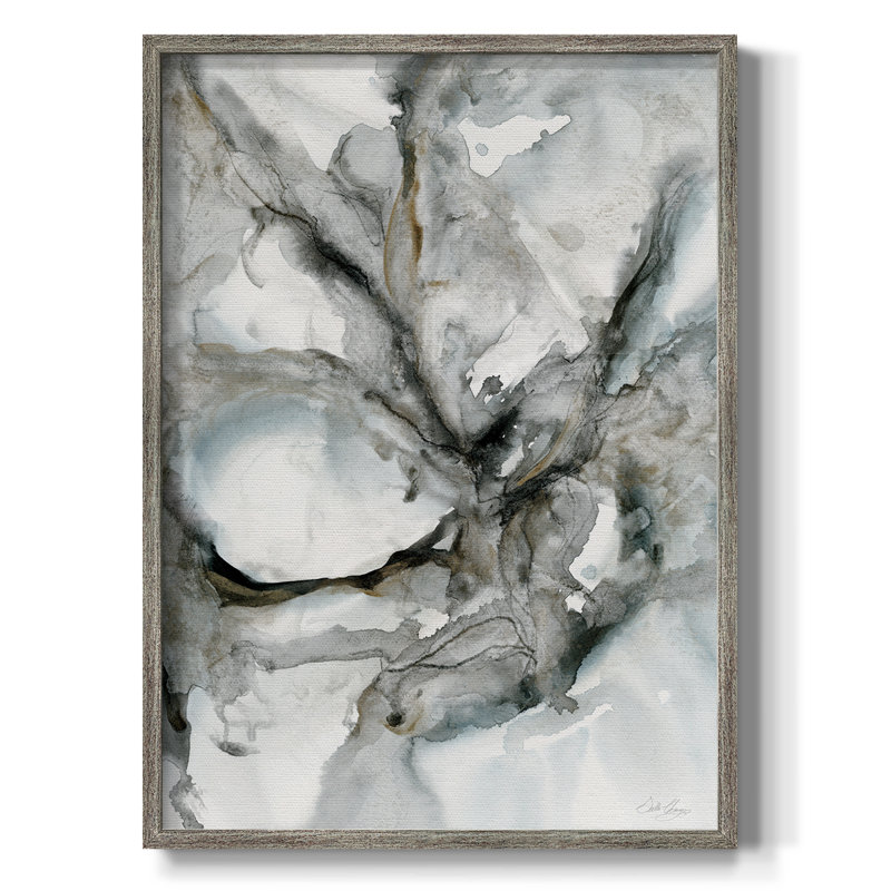 Marble Harmony Framed Print - Solid Wood, 11" H x 9" W