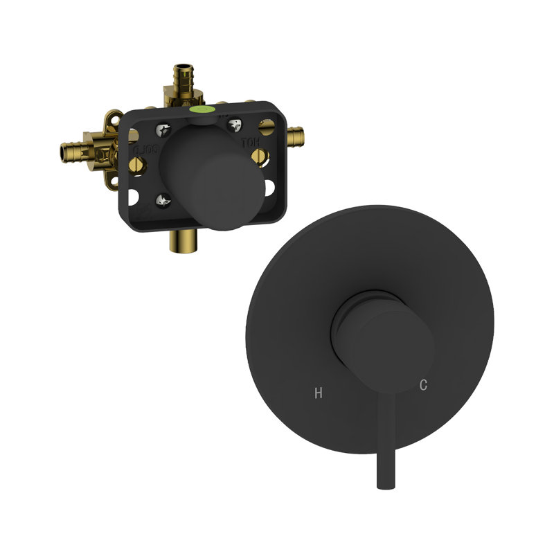 Ensemble de garniture Valina-Bk, Noir mat