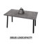Ensembles de table de salle à manger extensible avec chaises, MDF et PU, industriel moderne pour la cuisine